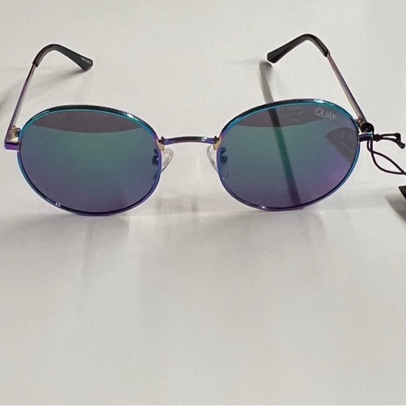 NWT Quay “MOD STAR” Rainbow Round Sunglasses - Picture 6 of 9